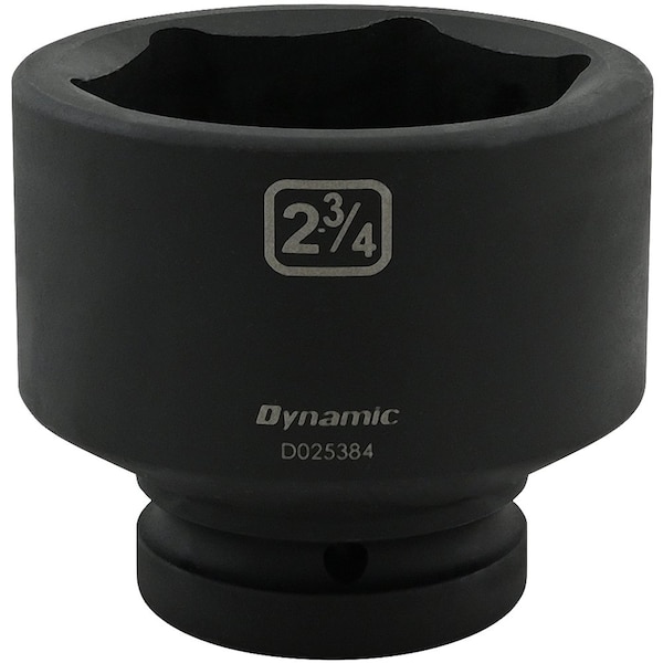 1" Drive Standard Socket, Black Phosphate, Tools 2-3/4" X 1" Drive, 6 Point Standard Length